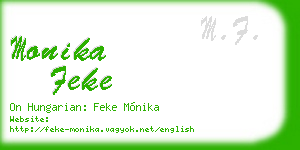 monika feke business card