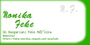 monika feke business card